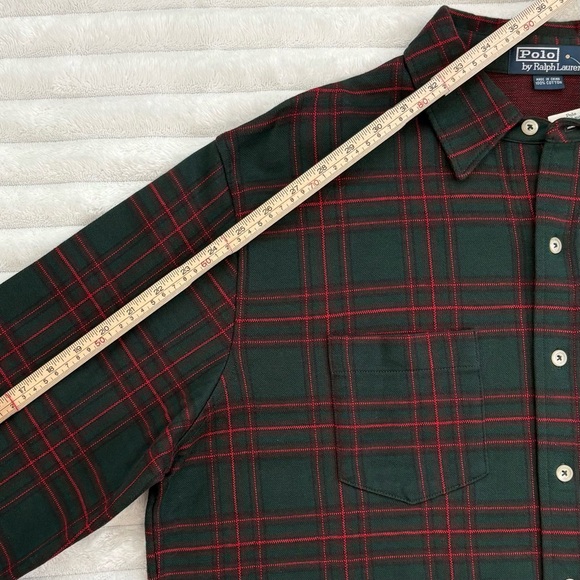 NWT POLO RALPH LAUREN Vintage Button Down Cotton Shirt Plaid Large - Picture 10 of 10